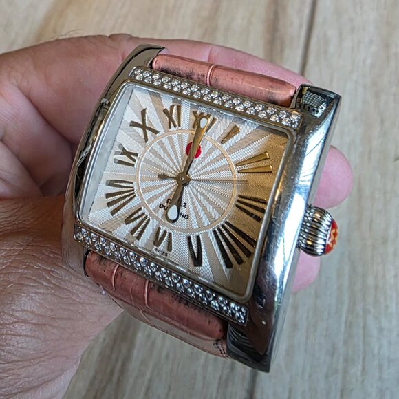 FREE @! Michele Rare Design Diamond Sport MW2 Watch - Picture 4 of 9